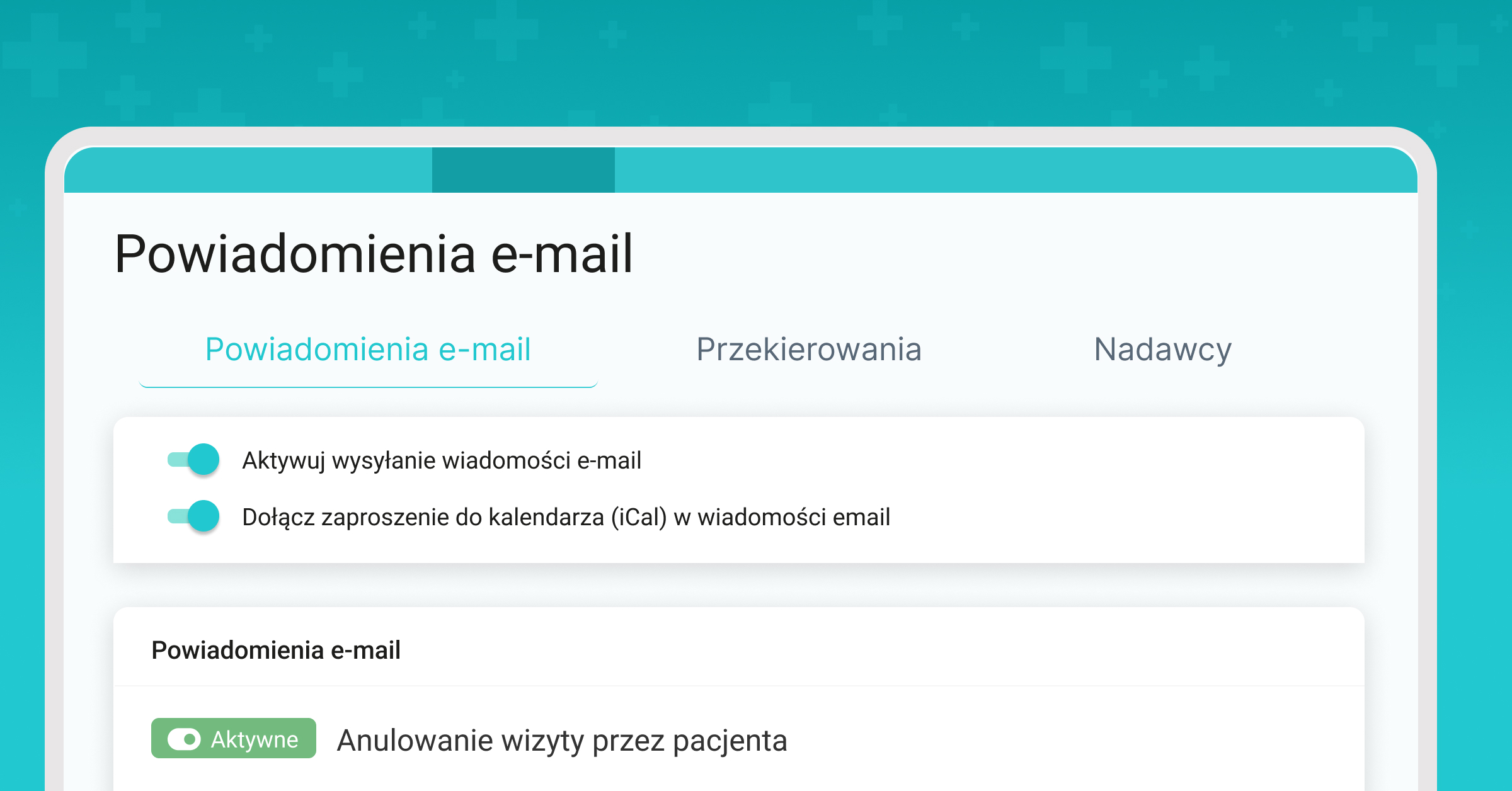 Zakładki do nawigacji między powiadomieniami e-mail