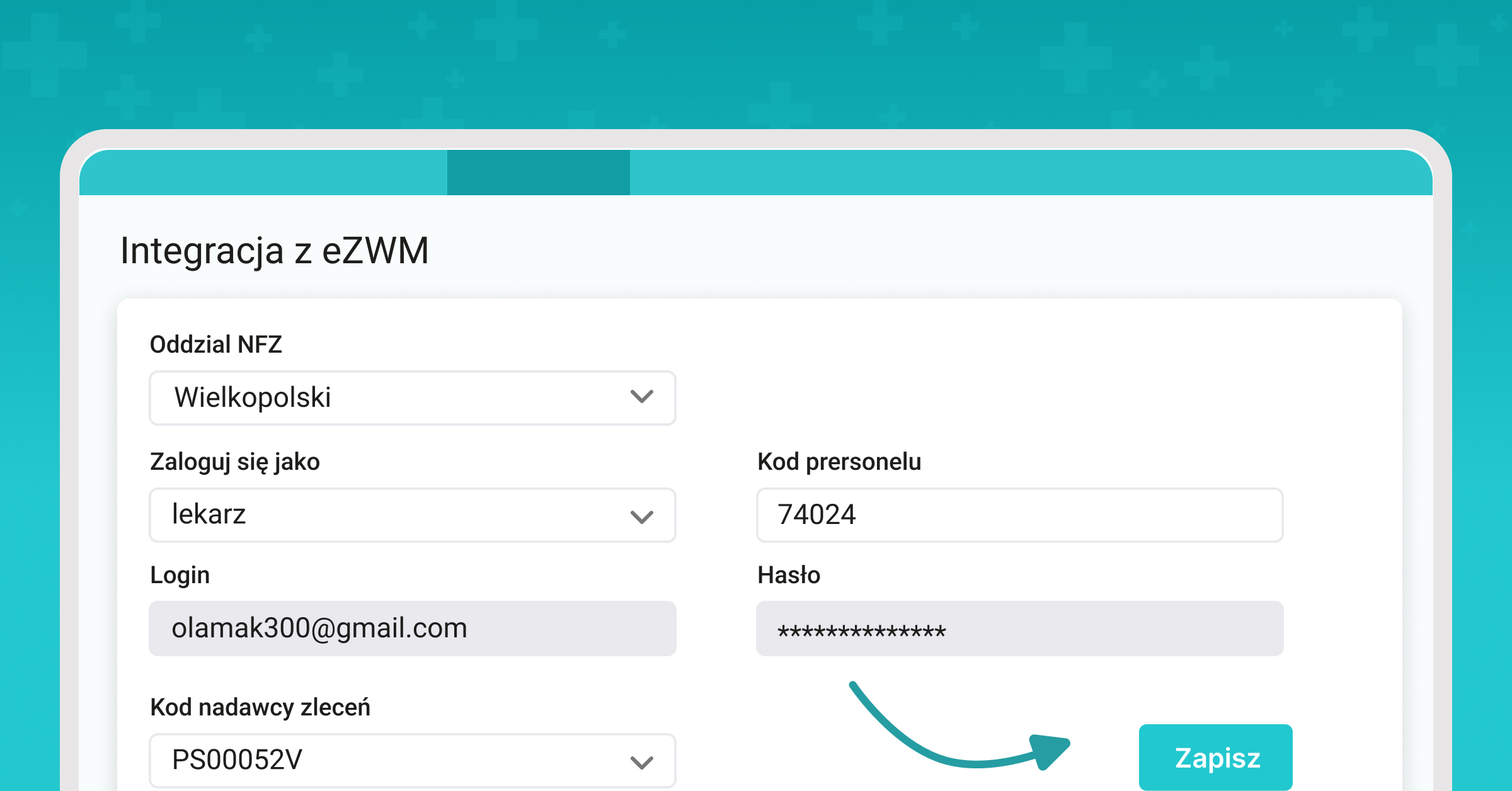 Ustawienia eZWM — elektroniczne zlecenia