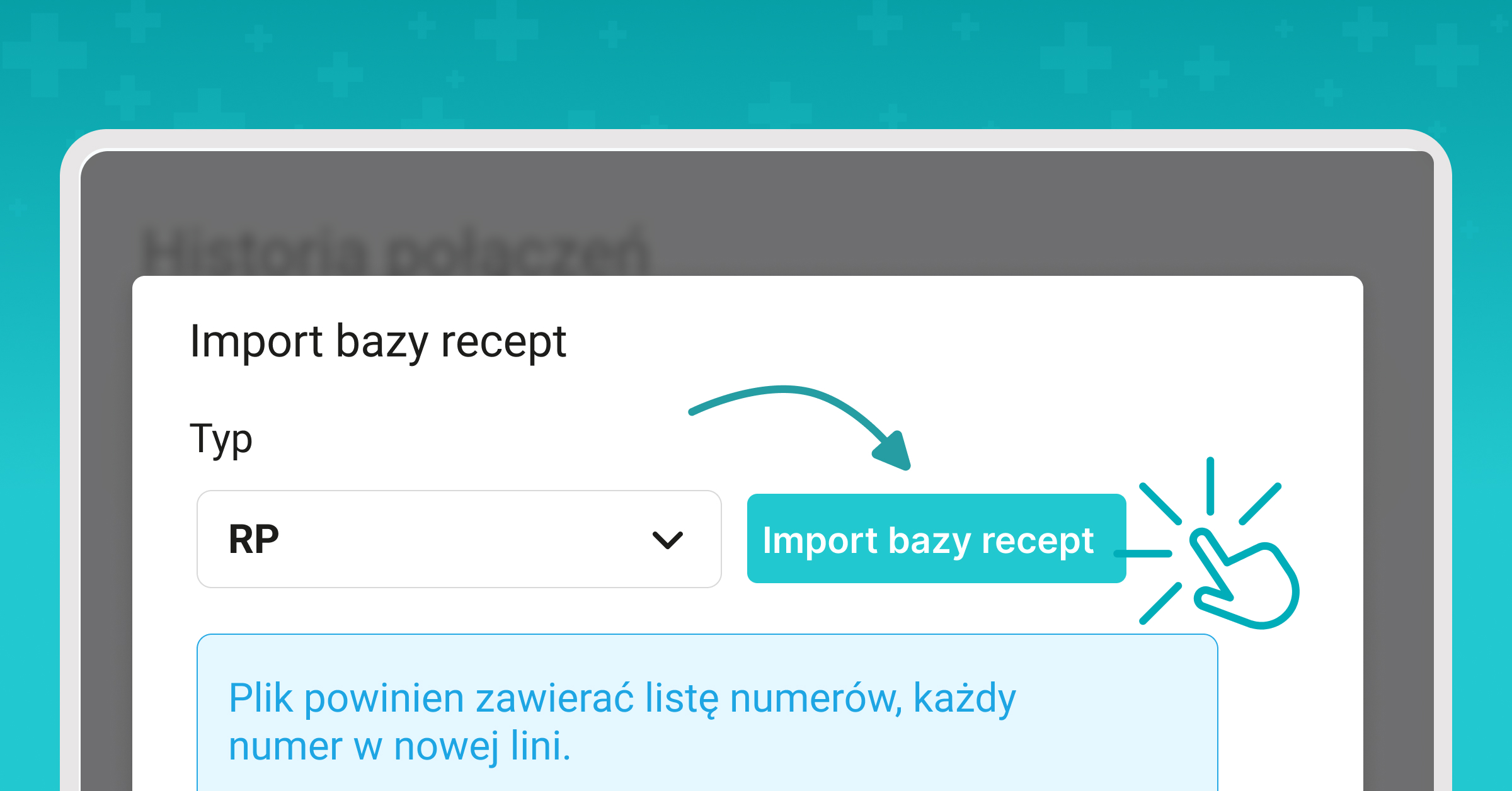 Import numerów recept z SNRL