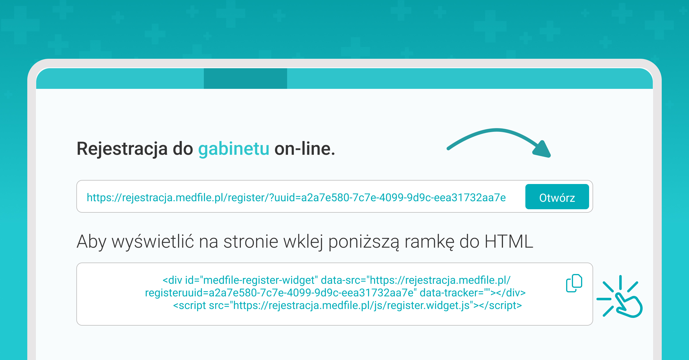 Rejestracja pacjentów, rejestracja do gabinetu online