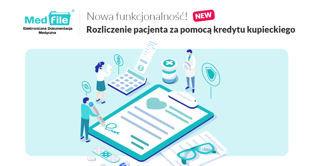 Rozliczenie pacjenta za pomocą kredytu kupieckiego