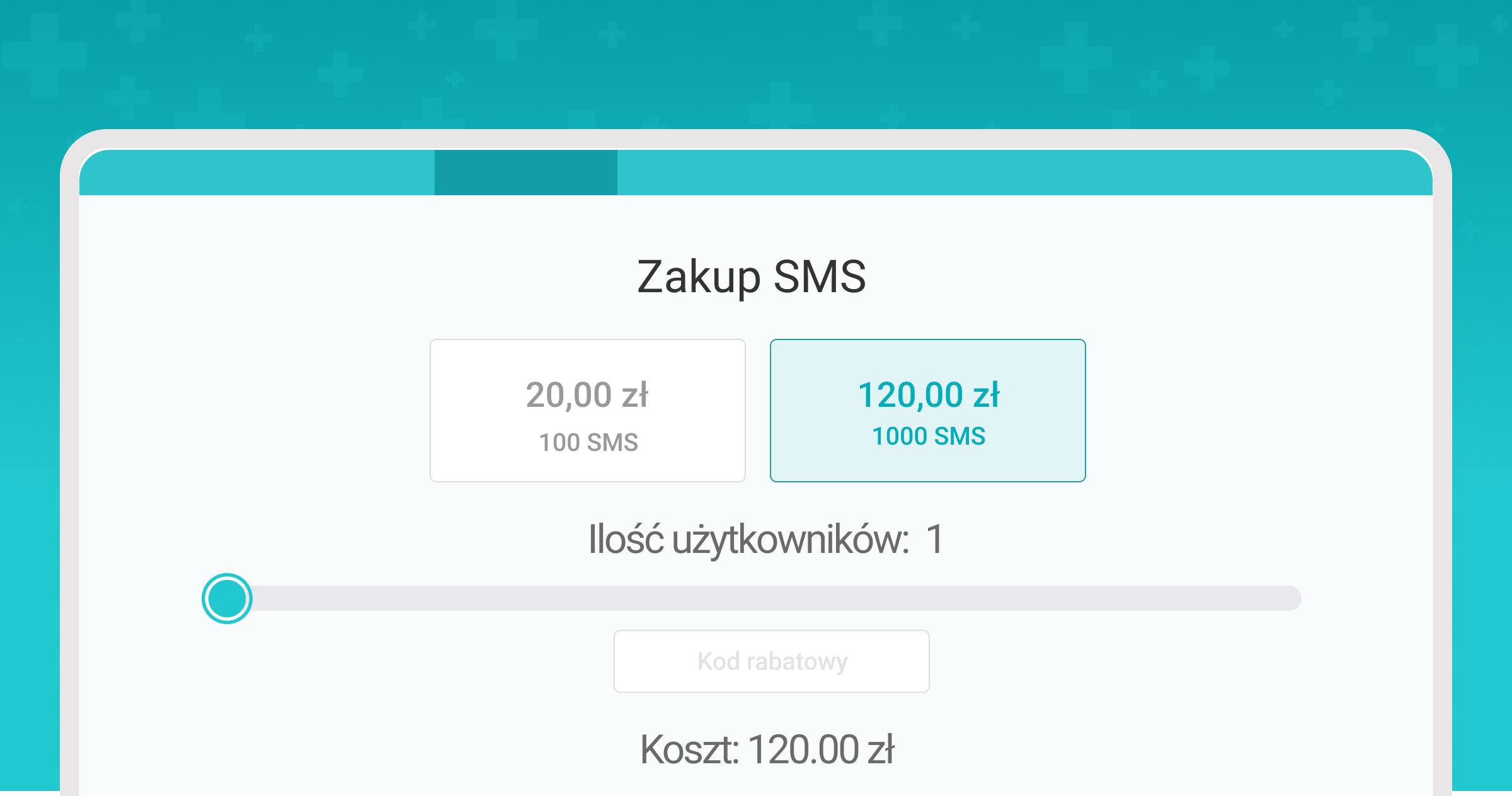 Powiadomienia SMS, zakup pakietu SMS