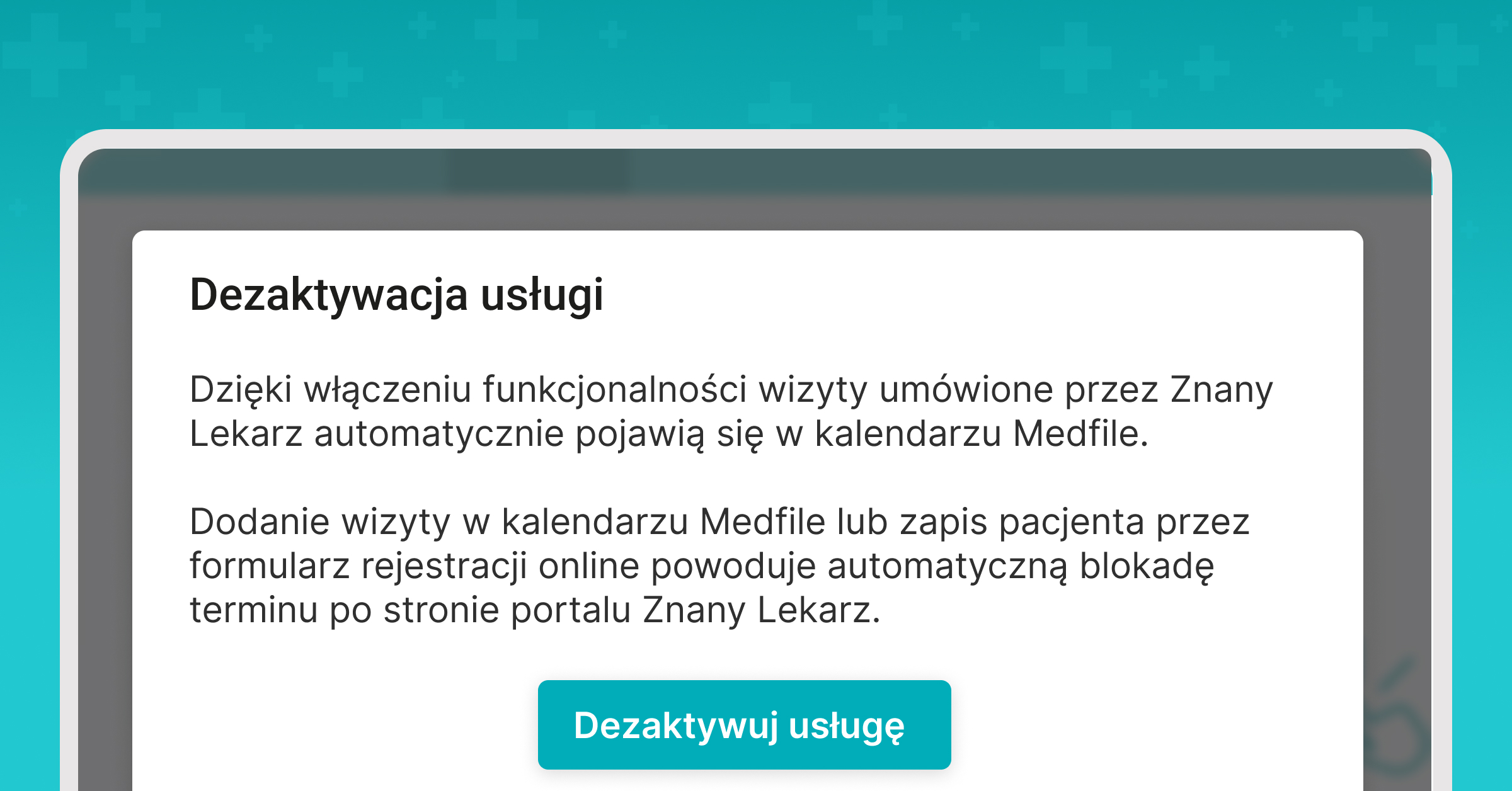 Sklep — dezaktywacja okresu testowego 