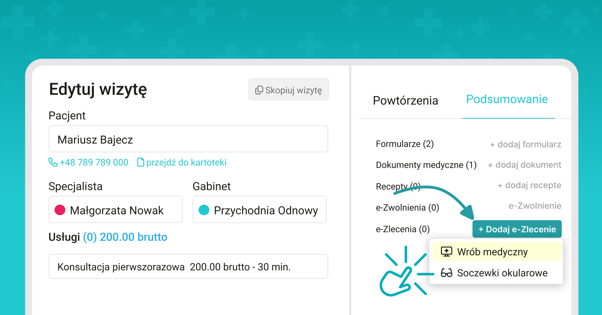 Wystawanie e-Zlecenia na wyroby medyczne 