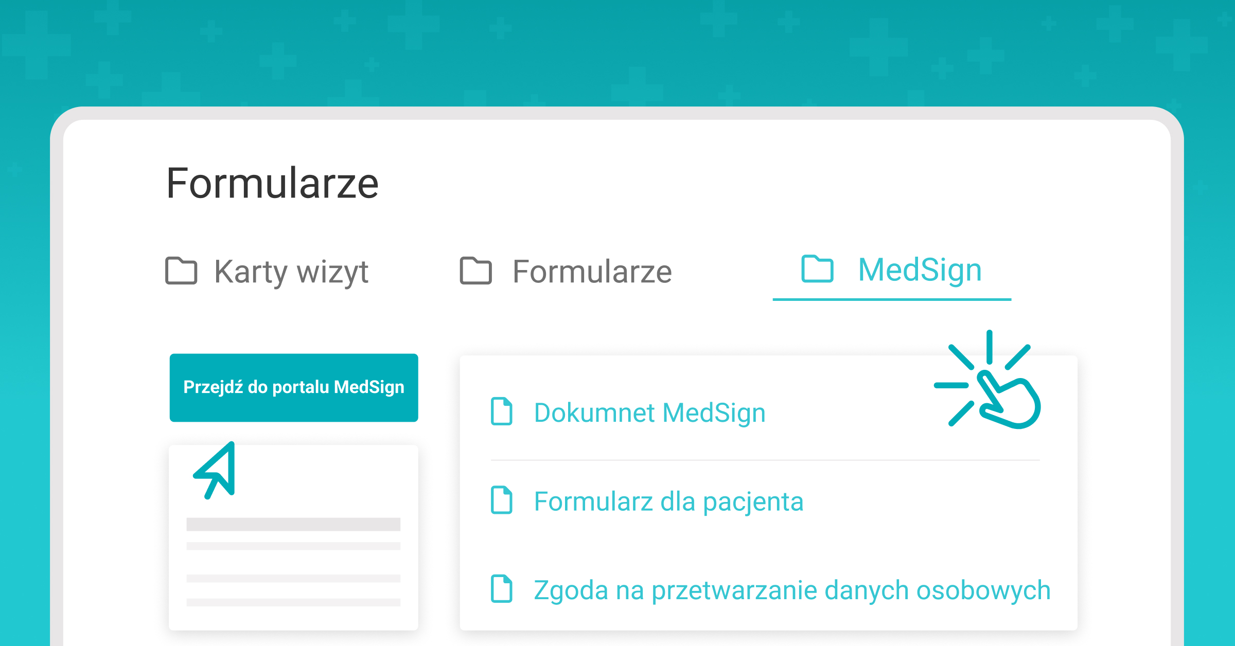 Formularze, formularz MedSign - ustawienia