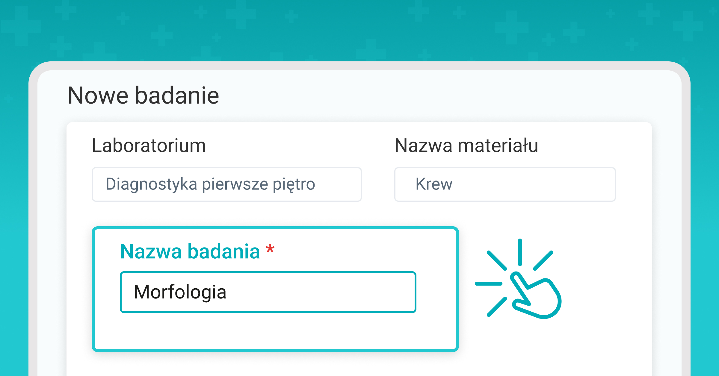 Dodaj nowe badanie laboratoryjne 