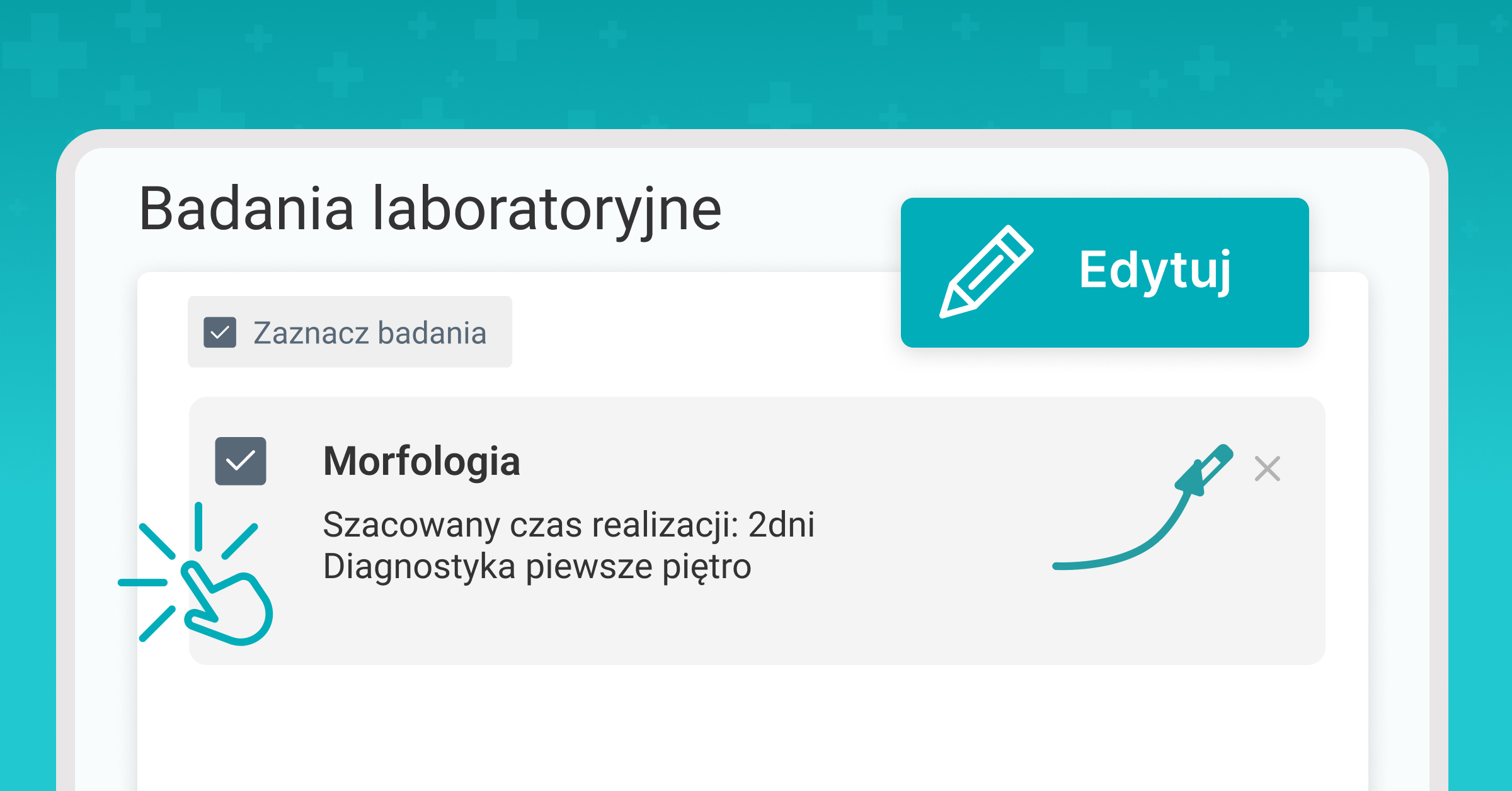 Edytuj badanie laboratoryjne 