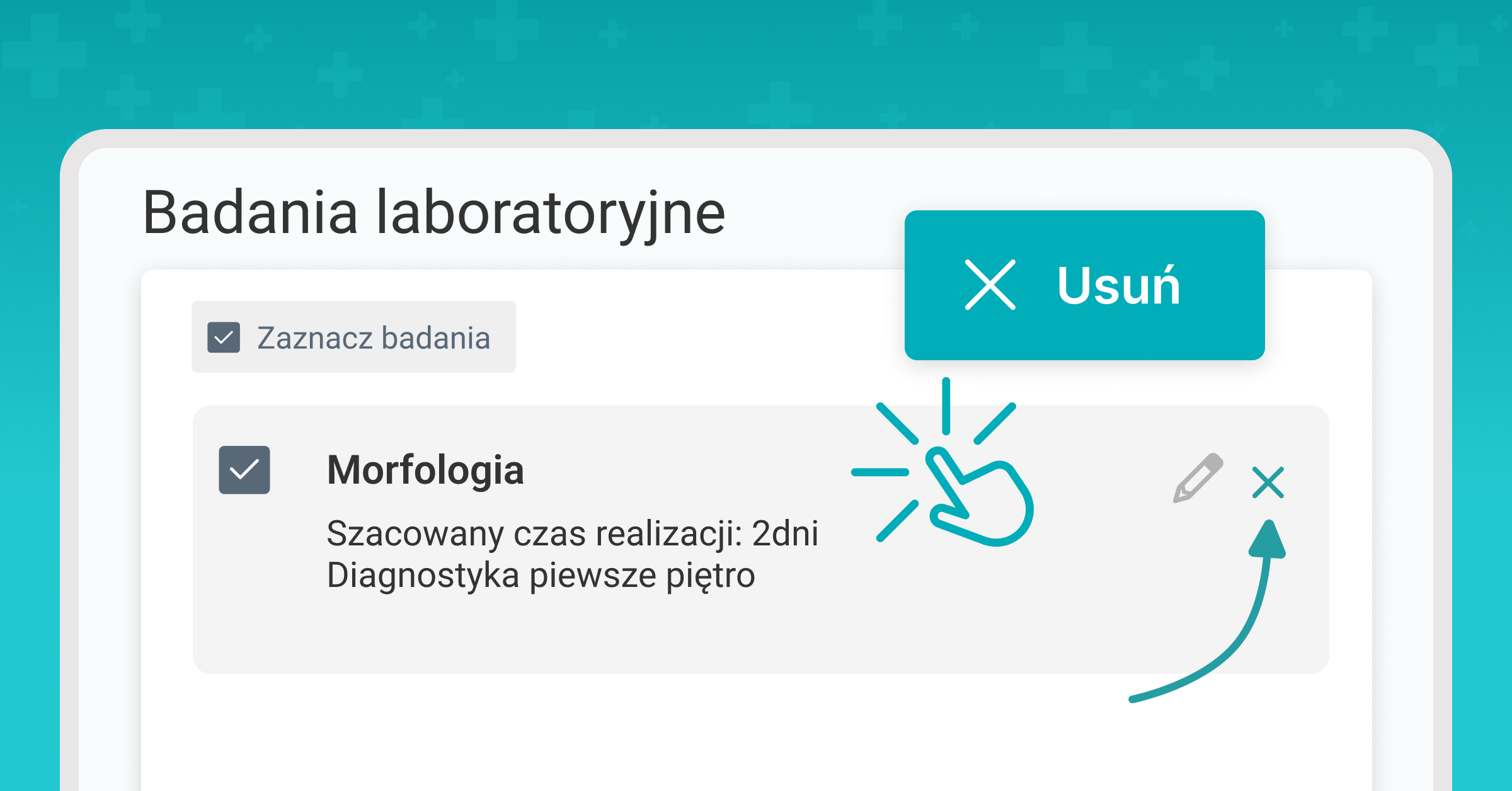 Usuń badanie laboratoryjne 