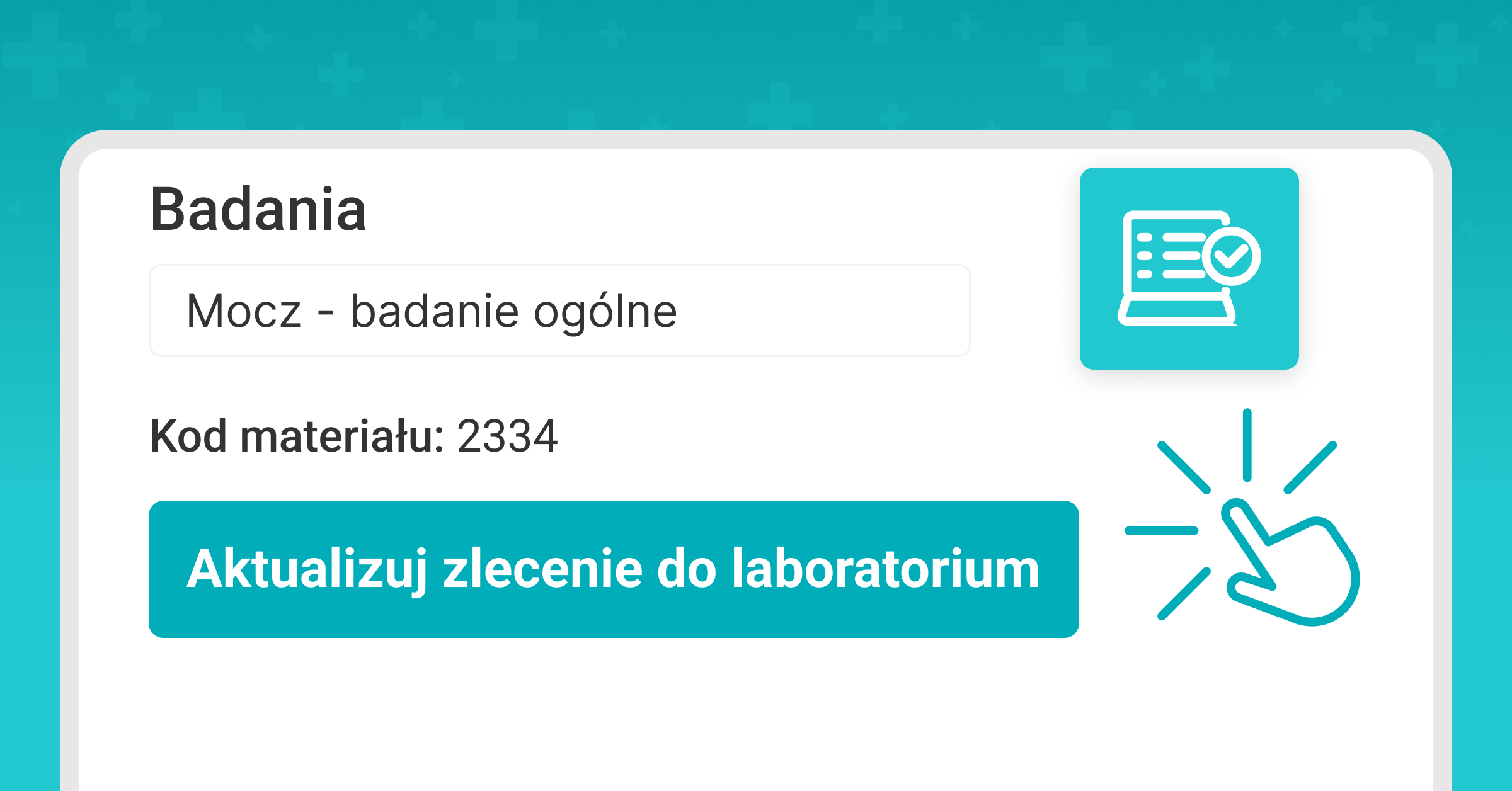 Aktualizuj zlecenie do laboratorium