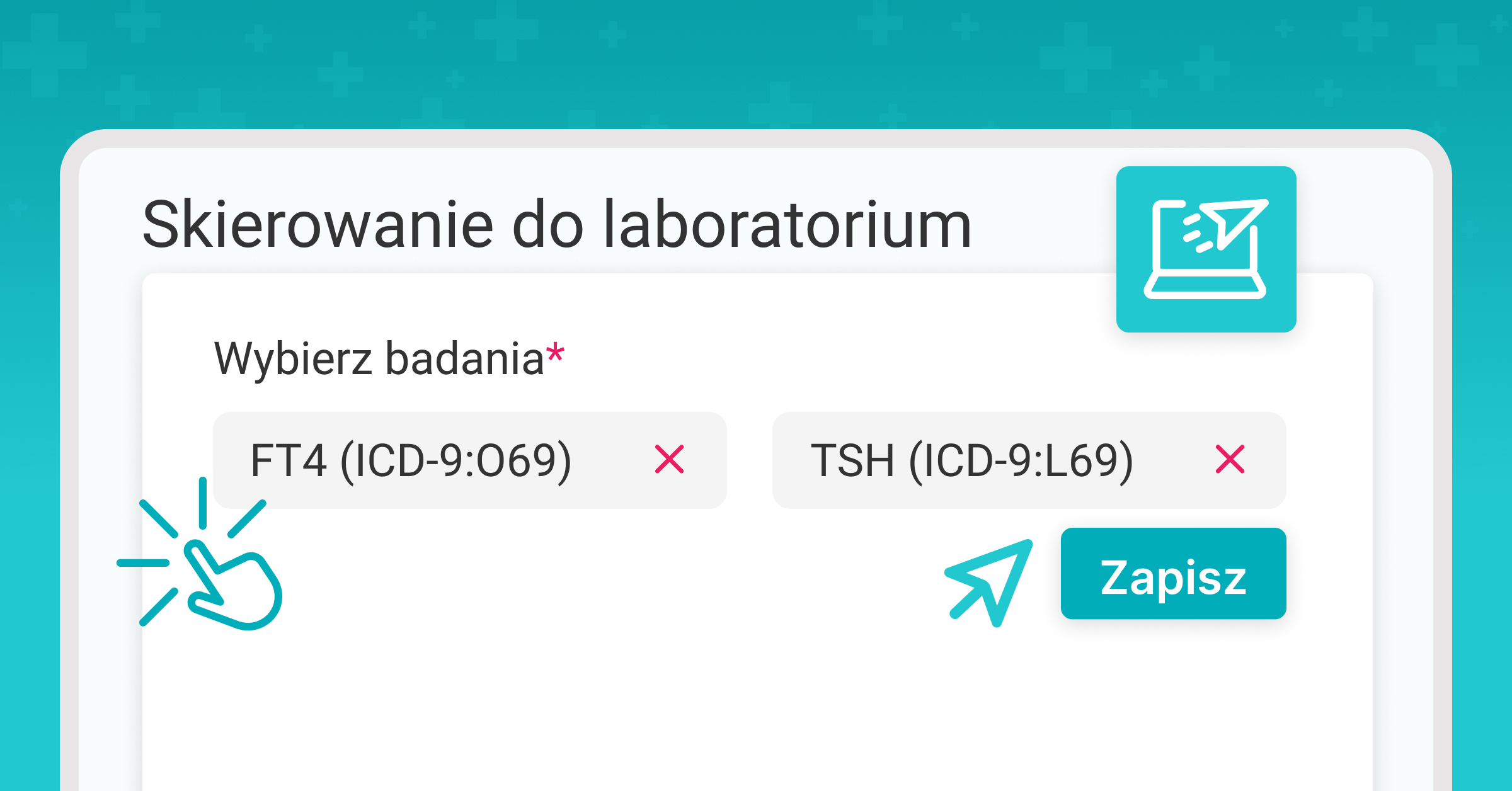 Dodawanie e-Skierowania do laboratorium 