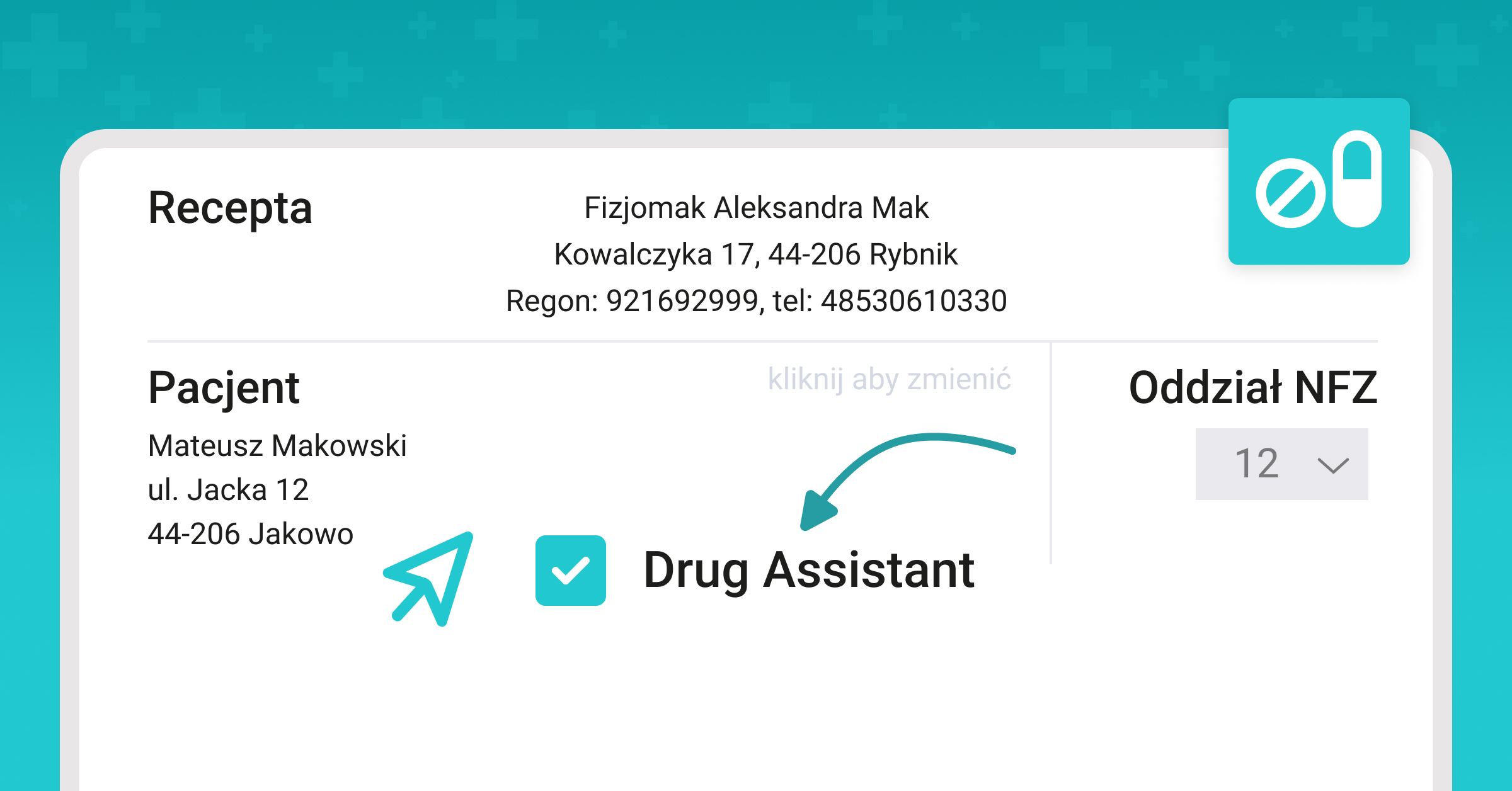 Drug Assistant w e-Receptach