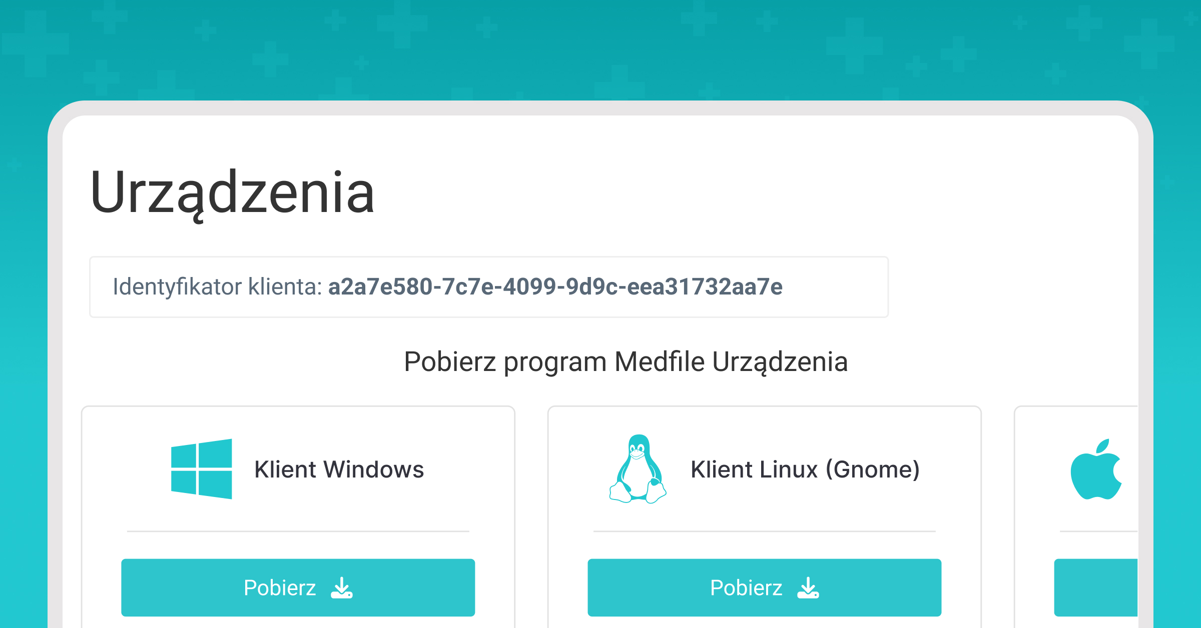 Pobierz program Medfile Urządzenia w systemie Windows