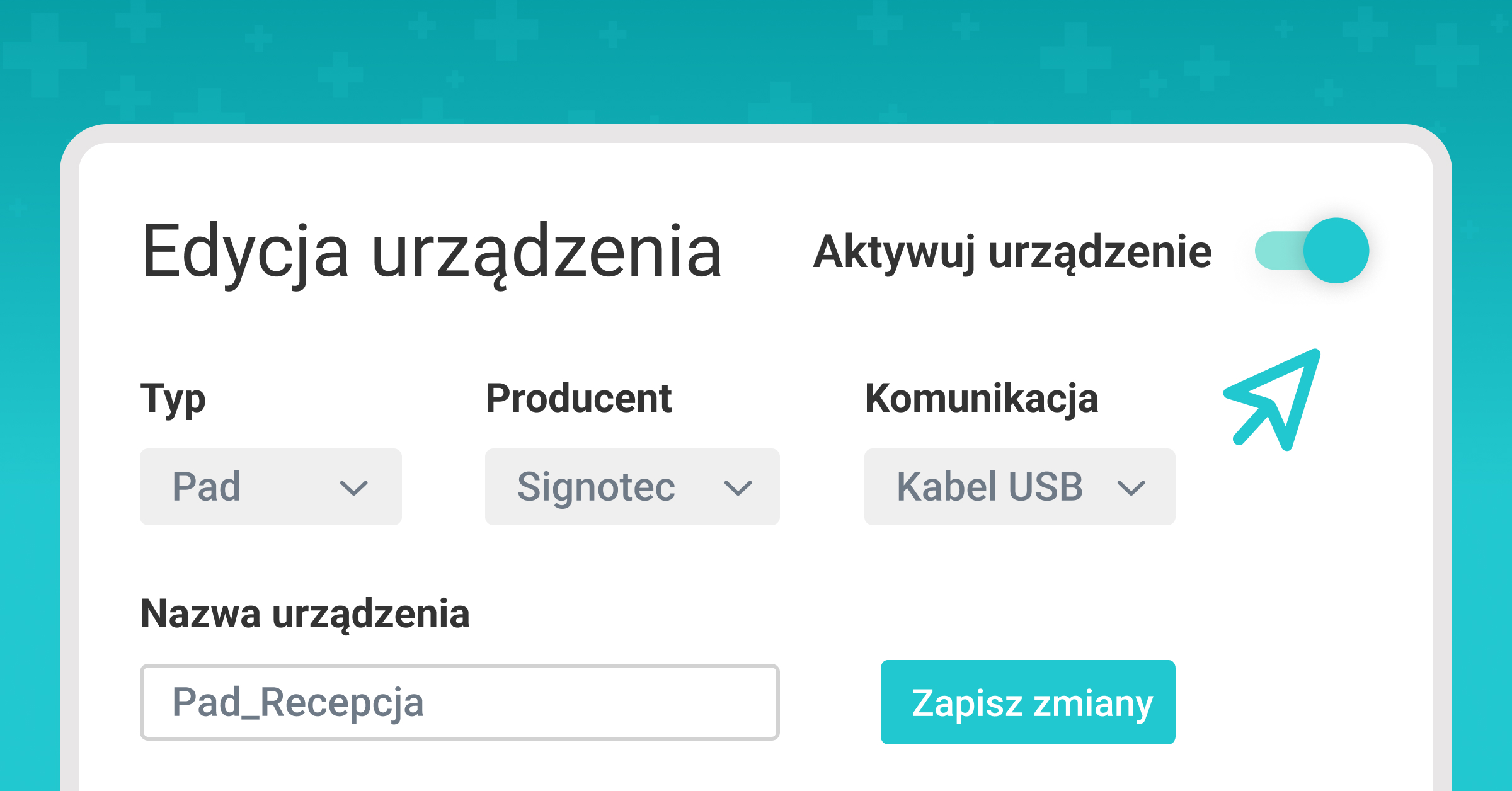 Dodaj nowe urządzenie — Pad