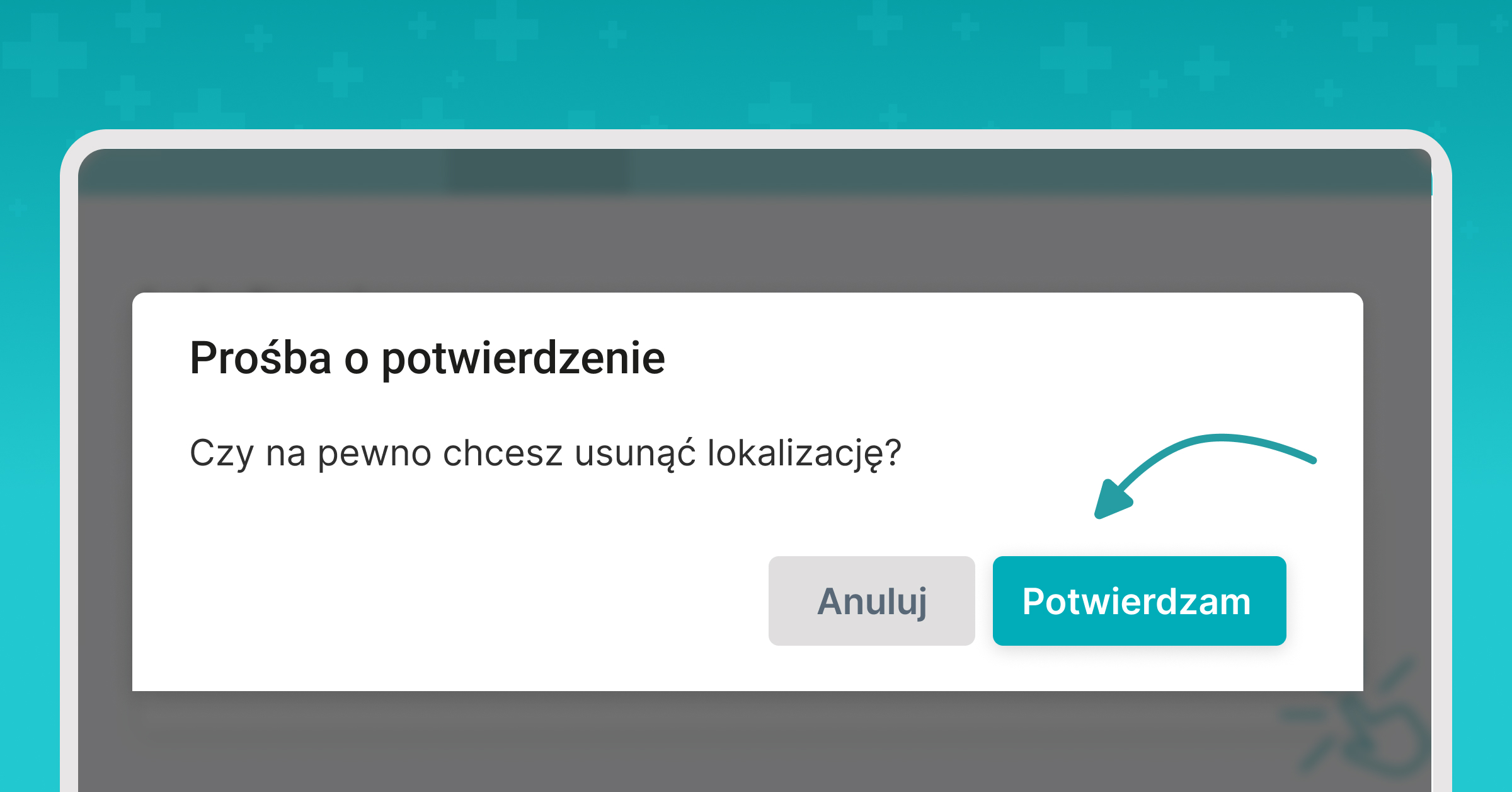 Lokalizacje, usuwanie lokalizacji