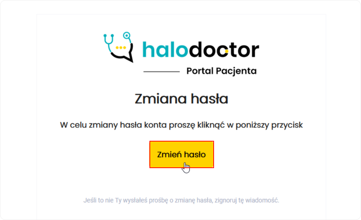 Zmień hasło w Portalu Pacjenta