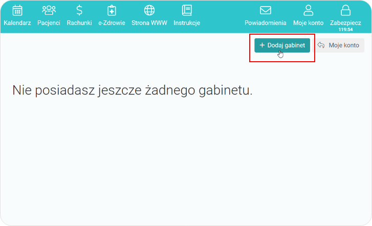 Dodaj gabinet