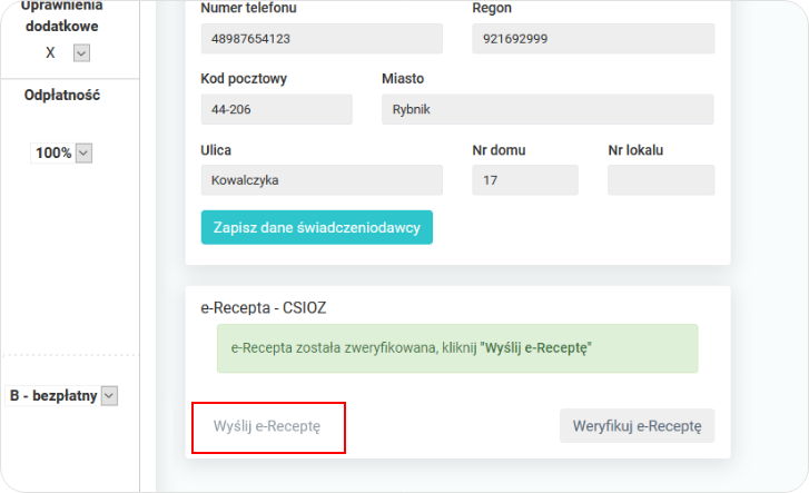 e-Recepta została zweryfikowana