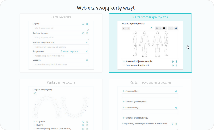 Wybierz swoją kartę wizyt