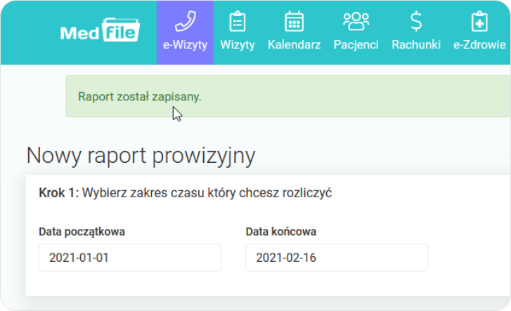 Raport został zapisany