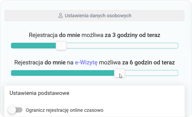 Ustal odpowiedni czas rejestracji 