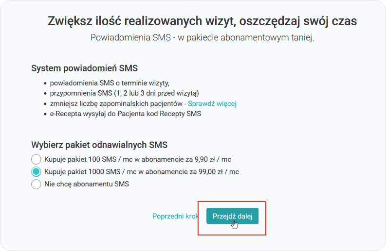 Wybierz pakiet odnawialnych SMS