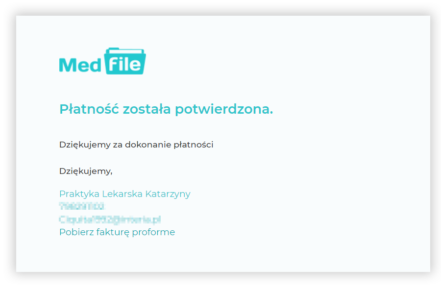 Płatność została potwierdzona