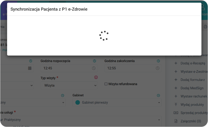 Synchronizacja pacjenta z P1 e-Zdrowie