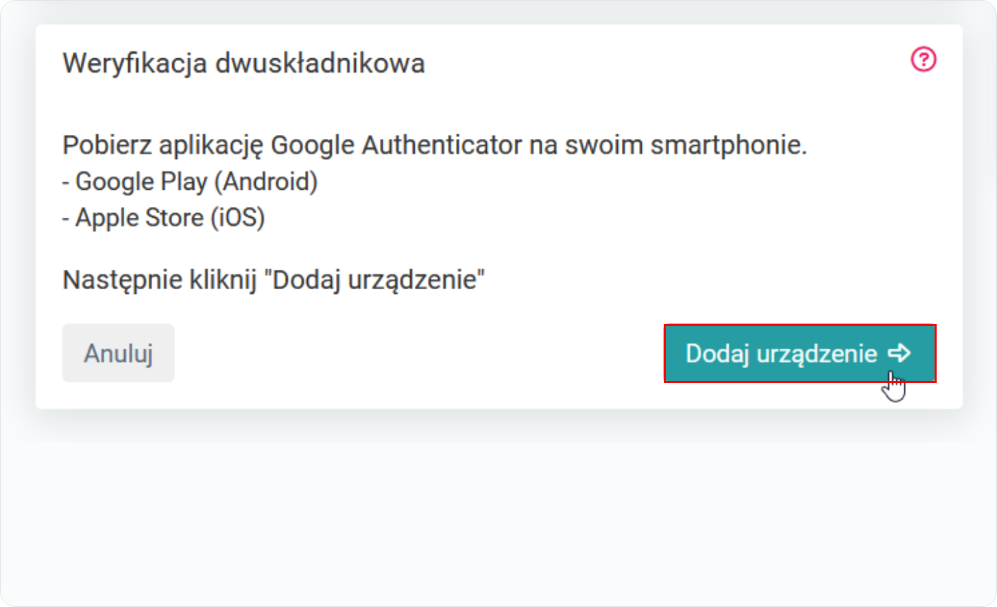 Pobierz program Google Authenticator