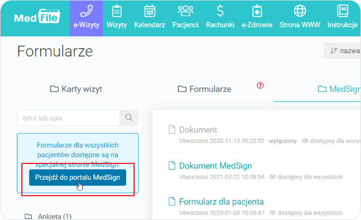 Przejdź do portalu MedSign