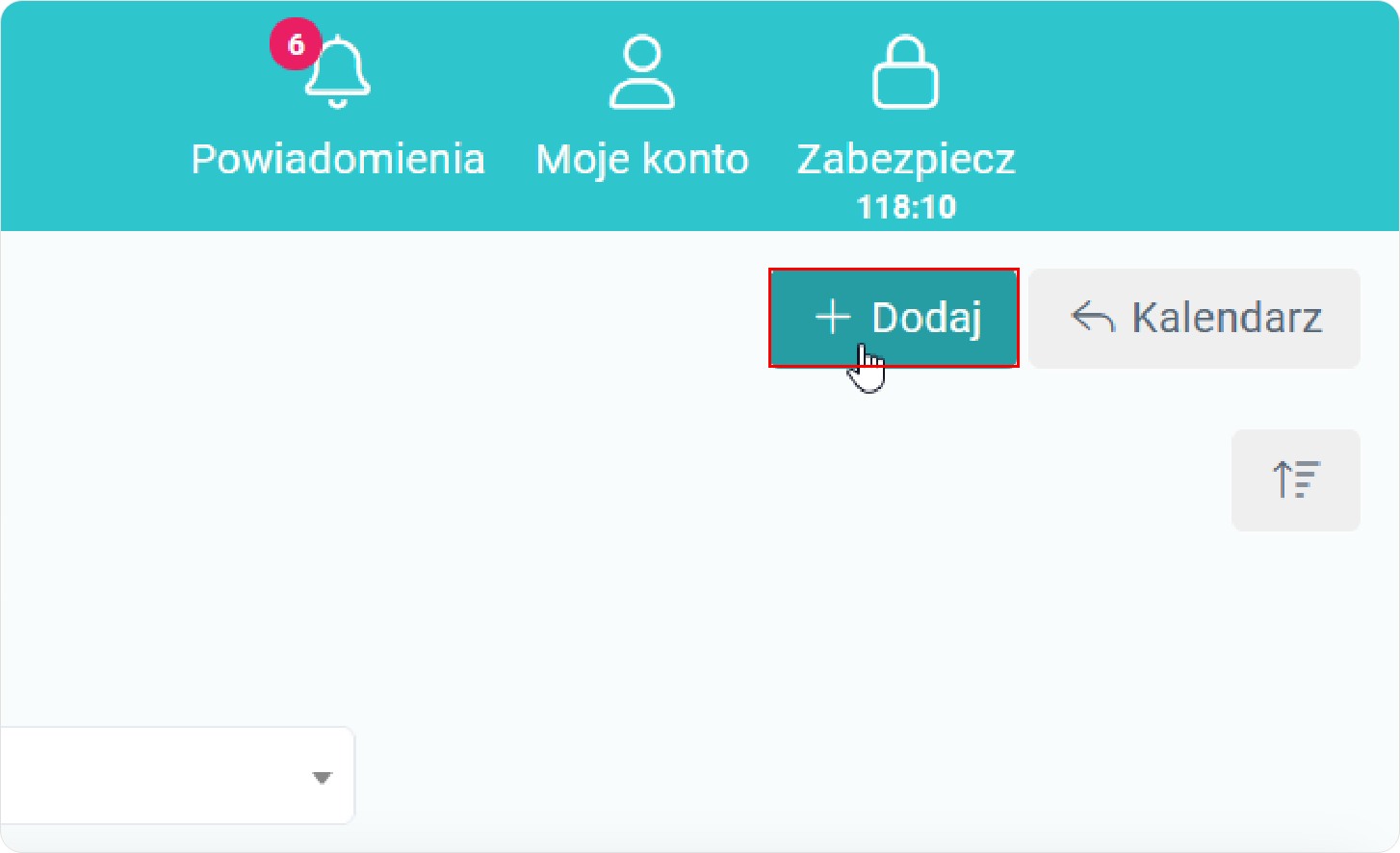 Kliknij przycisk dodaj