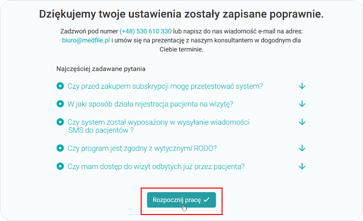 Rozpocznij pracę z programem