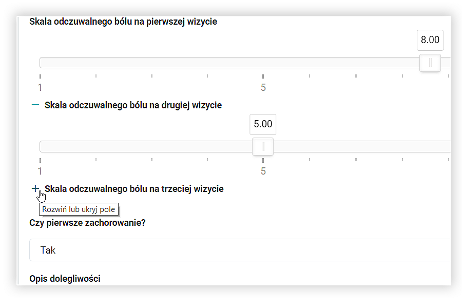 Skala odczuwanego bólu