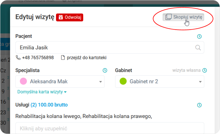 Skopiuj wizytę