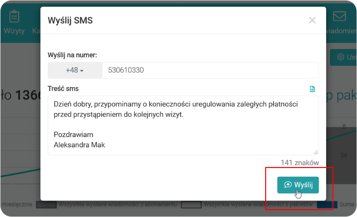 Stwórz wiadomość SMS