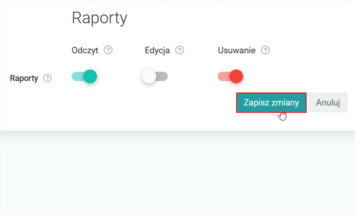 Zapisz wprowadzone zmiany 