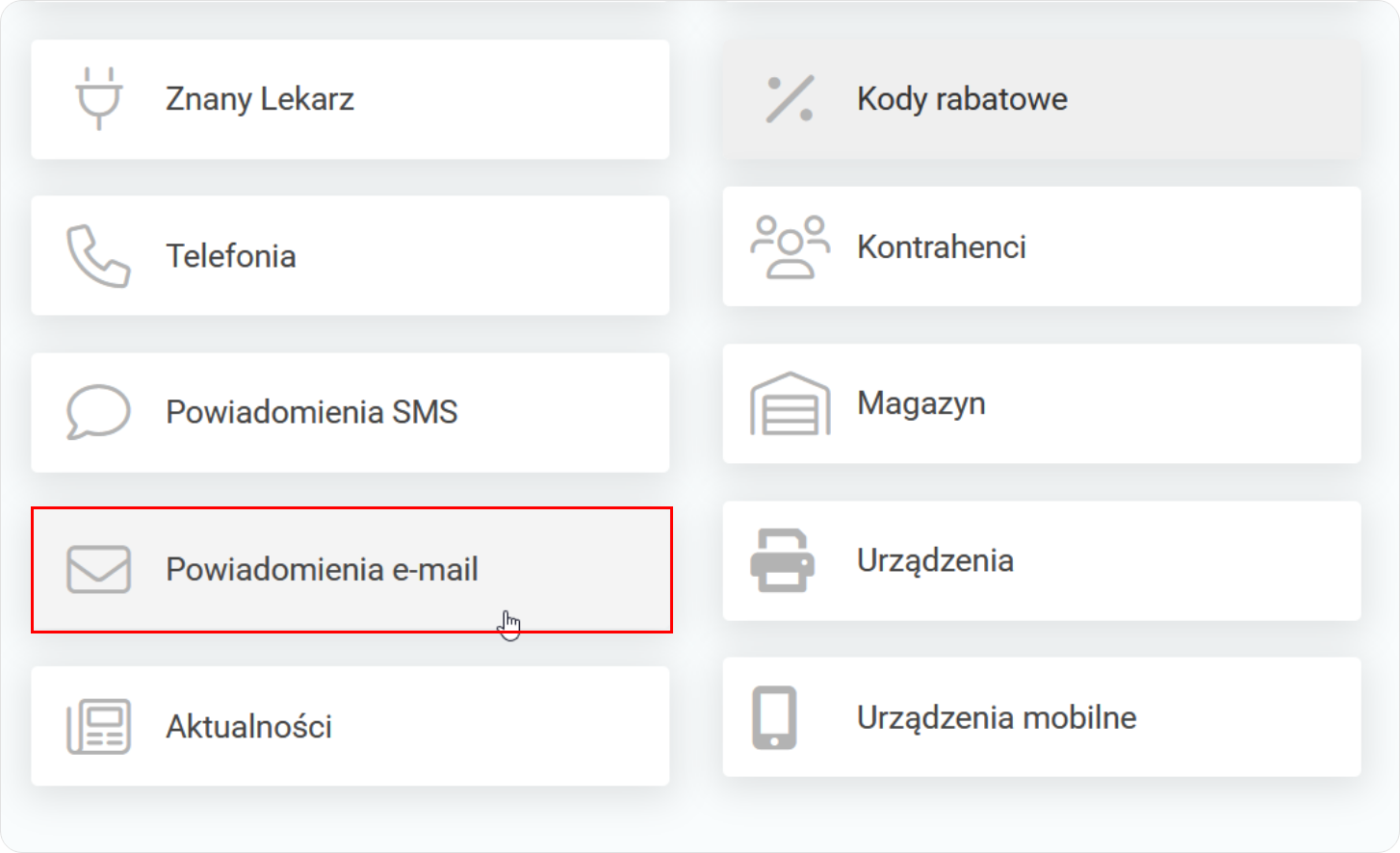 Wejdź w powiadomienia e-mail