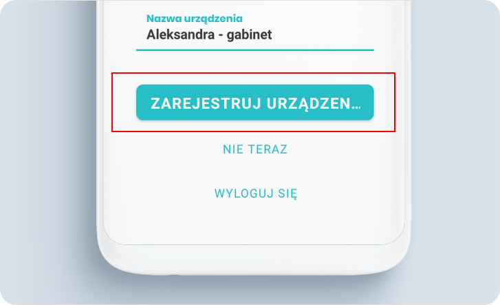 Zarejestruj urządzenie